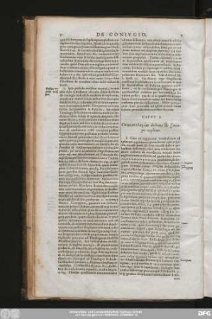 Caput I. [...] doctrinae de Coniugio explicat.