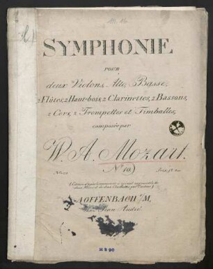 Symphonie pour deux violons, alto, basse, ... Nr. 10