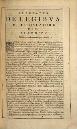 Tractavus De Legibvs Ac Deo Ligislatore : in decem libros distributus...