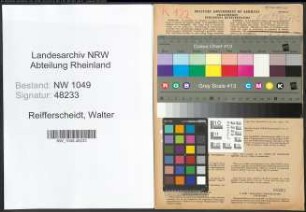 Entnazifizierung Walter Reifferscheidt , geb. 19.09.1919 (Kaufmann)
