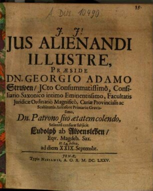 Ius alienandi illustre