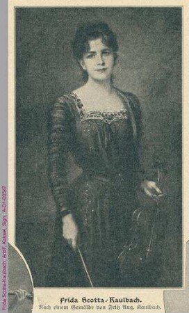 Porträt von Frida Scotta-Kaulbach