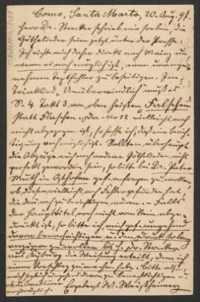 Brief an B. Schott's Söhne : 20.08.1897