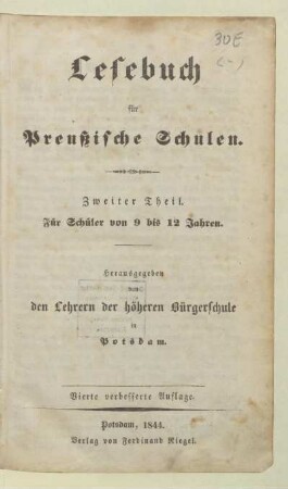 Theil 2: Für Schüler von 9 bis 12 Jahren