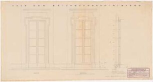 Dienstwohnung des Reichsaußenministers Joachim von Ribbentrop, Berlin-Mitte Umbau: Gartentür und -fenster 1:10