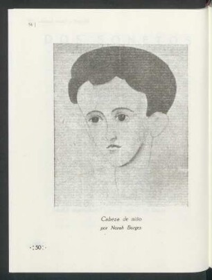 Cabeza de niño por Norah Borges - [Dibujo]