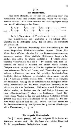 § 14. Die reziproke Skalamethode.