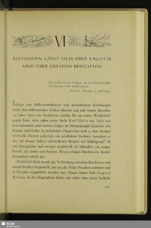 VI. Beethoven Lässt Sich Über Fagotte Und Über Dresden Berichten