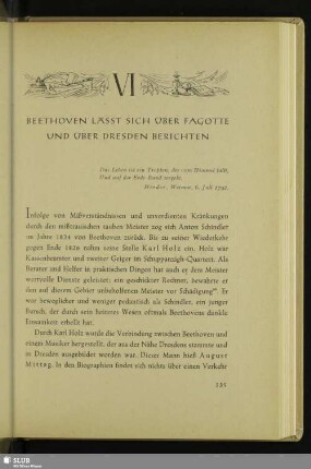 VI. Beethoven Lässt Sich Über Fagotte Und Über Dresden Berichten