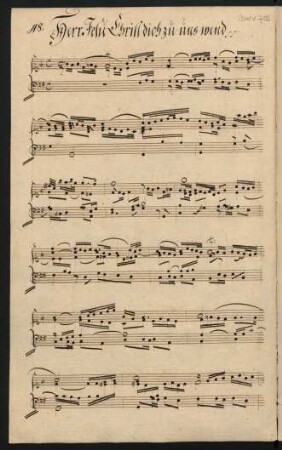 Herr Jesu Christ dich zu uns wend; org; G-Dur; BWV 709
