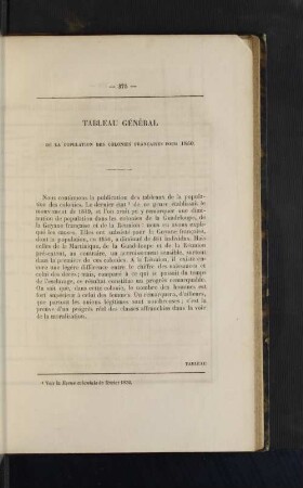 Tableau Général.