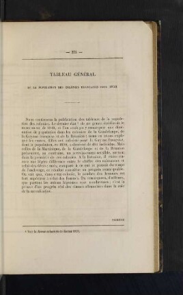 Tableau Général.