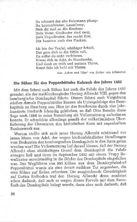 Sühne für den Poppenbütteler Kuhraub
