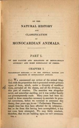 The natural history of fishes, amphibians and reptiles, or monocardian animals. 1