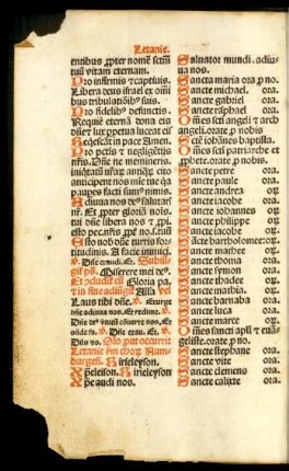 Letanie secundum corum Numburgensis.