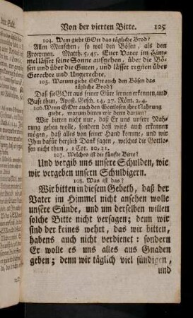 125-131, 26. Von der fuenften und sechsten Bitte (107-141)