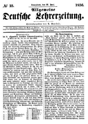 Protokolle der 8. allgemeinen Lehrerversammlung zu Gotha am 13., 14. und 15. Mai 1856