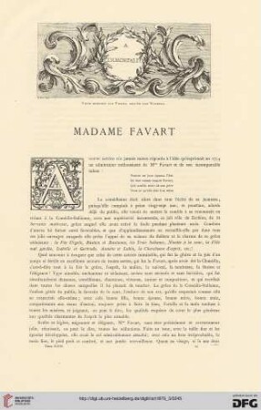 5: Madame Favart