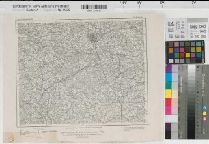 Deutsches Reich Karte des Deutschen Reiches Nr. 330 Münster 1898 1 : 100 000 28 x 34 Kartographische Abteilung der Preußischen Landesaufnahme Benkhausen