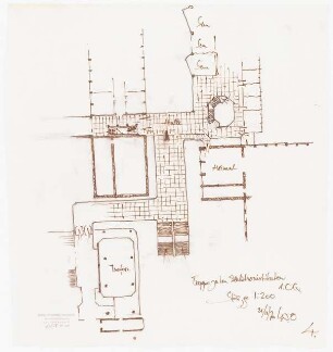 Technische Universität Berlin Elektrotechnische Institute, 2. Bauabschnitt: Treppe zu El. Instituten 1:200