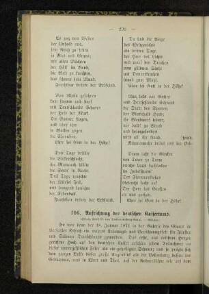116. Aufrichtung des deutschen Kaisertums.