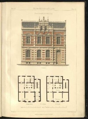 Blatt 13: Kleines eingebautes Wohnhaus