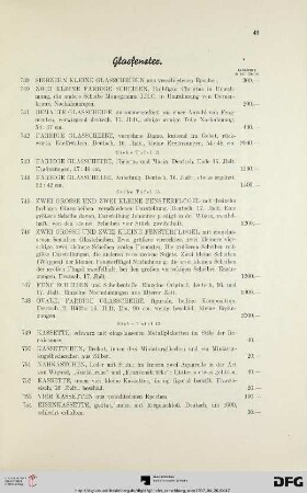 Glasfenster (Nr. 739-754)