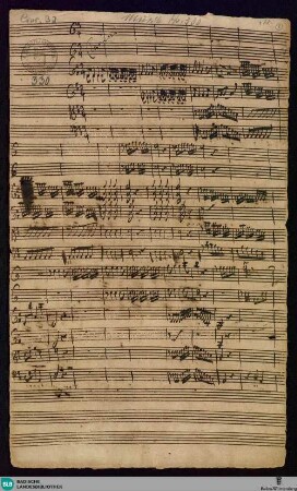 Concertos - Mus. Hs. 330 : clno (2), vl (2), vla, b; D; BrinzingMWV 6.31