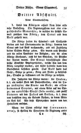 Dritter Abschnitt. Roms Staatsverfassung