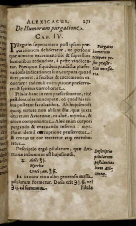 De Humorum prugatione. Cap. IV.