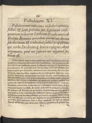 Postulatum XI.