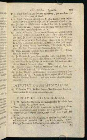107-133, Octav. Et Forma Minori.