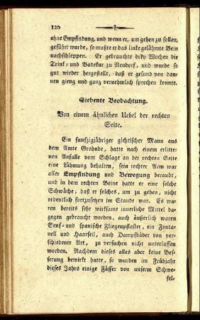 Siebente Beobachtung.