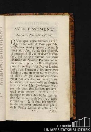 Avertissement sur cette nouvelle edition.