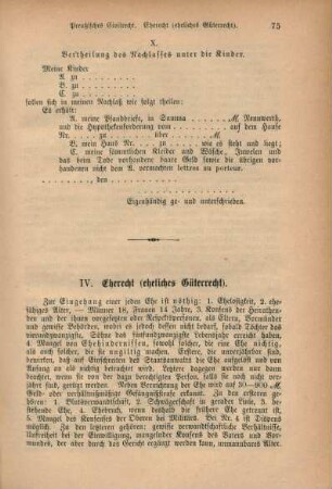 Eherecht (eheliches Güterrecht).