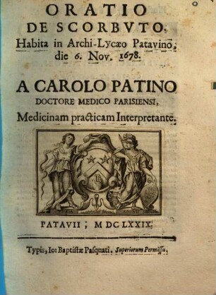 Oratio de Scorbuto