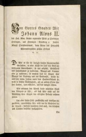 3-17, Von Gottes Gnaden
