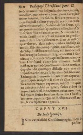 Caput XVII. De Indulgentiis