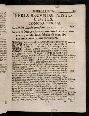 229-232, Concio Tertia