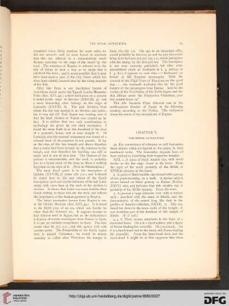 Chapter V: The Minor Antiquities