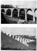 Drachenlochbrücke, km 152,933 Wiederaufbau. Gesamtansicht Die Brücke wurde 1935 - 1937 gebaut, 1945 gesprengt und 1949/50 wieder aufgebaut.