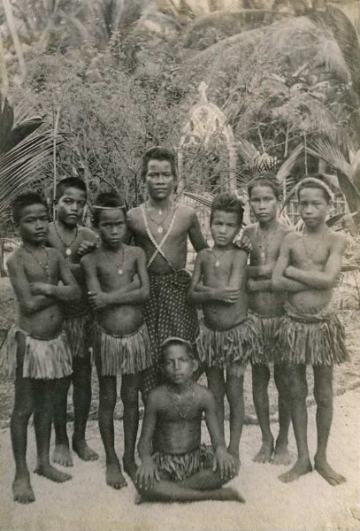 "Group of boys, Nauru"