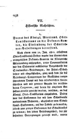 Historische Nachrichten
