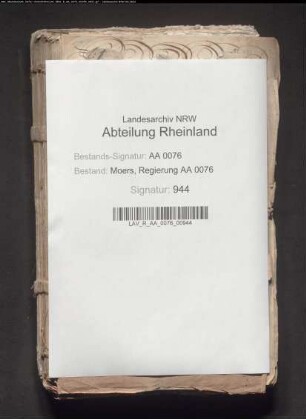 Requisitorialien von auswärtigen Kollegien
