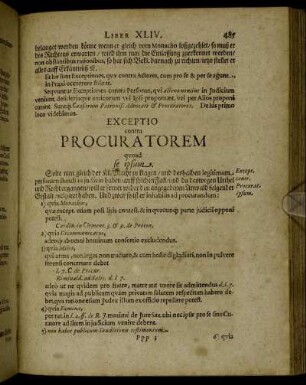 Exeptio contra Procuratorem quoad se ipsum