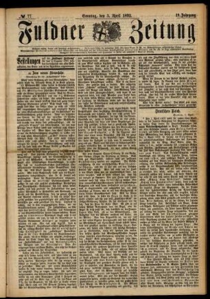 Ausgabe vom Sonntag, den 03. April 1892.