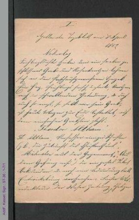Nekrolog Theodor Althaus, hs.