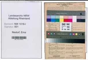 Entnazifizierung Erna Nixdorf , geb. 14.01.1900 (Reichsbankangestellte)