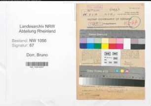 Entnazifizierung Bruno Dorr , geb. 29.11.1910 (Angestellter)