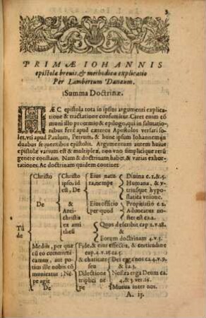 In Tres Divi Ioannis Evangelistae, Et Vnicam Ivdae Epistolam Breuis Commentarius : in quo Tum summa doctrinae Christianae: tum etiam Methodus harum epistolarum perspicue [et] accurate tradita est